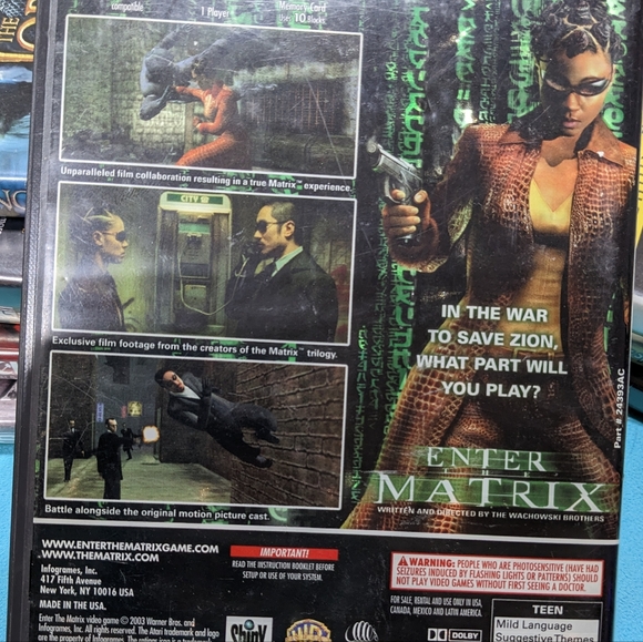 Enter the Matrix Nintendo GameCube 2 Complete Game in Box VG - Picture 3 of 3